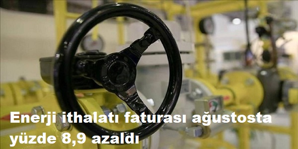 Enerji ithalat faturas austosta yzde 8,9 azald