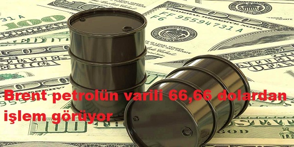 Brent petroln varili 66,66 dolardan ilem gryor