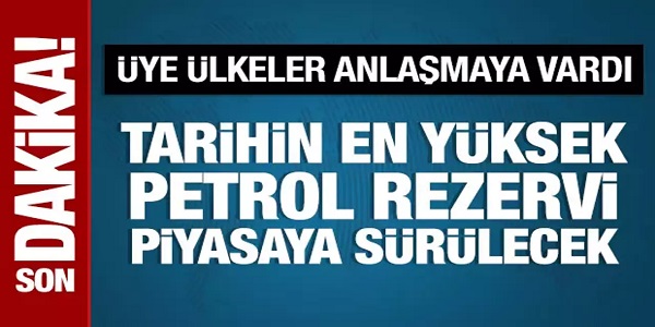 Tarihin en y�ksek petrol rezervi piyasaya s�r�lecek