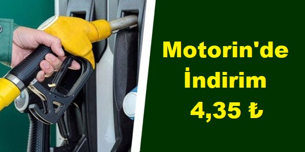 MOTORİNDE İNDİRİM
