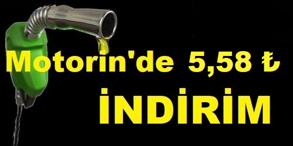 Motorin�de �ndirim