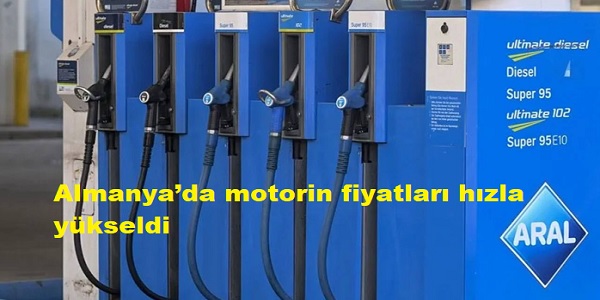 Almanya’da motorin fiyatları hızla yükseldi